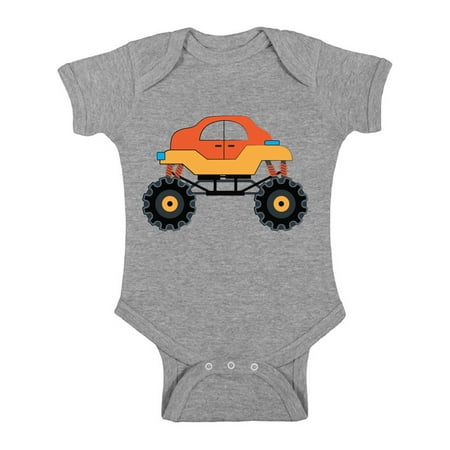 Baby Boy Shirts - NB 6M 12M 18M 24M - Cute Truck Romper