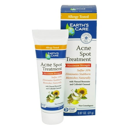 Earths Care Acne Spot Treatment Maximum Strength - 0.97 Oz, 3 Pack