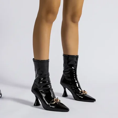 Women‘s Metal Chain Decor High Heeled Boots Casual & Stylish Shoes Women‘s Footwear
Women‘s Metal Chain Decor High Heeled Boots Casual & Stylish Shoes Women‘s Footwear