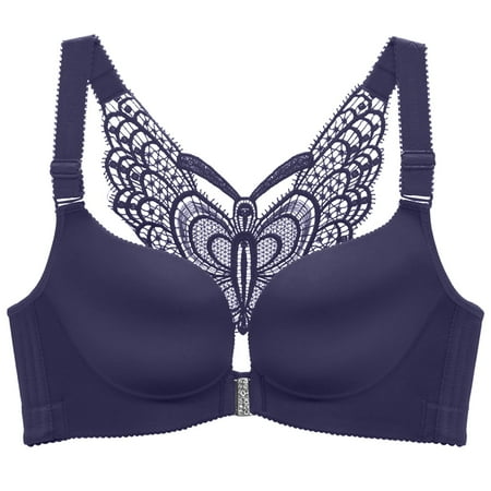 CLZOUD Bra for Woman Front Button Underwire Bra T Shirt Bra Convertible Bras for Women Blue 100
CLZOUD Bra for Woman Front Button Underwire Bra T Shirt Bra Convertible Bras for Women Blue 100