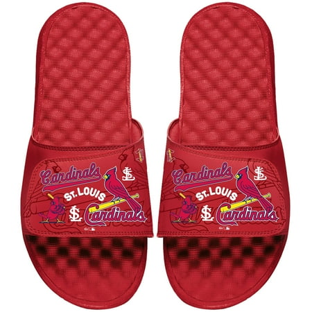 Men s ISlide Red St. Louis Cardinals Collage Slide Sandals