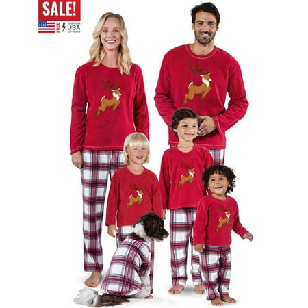 Christmas Matching Family Pajamas Set Reindeer Print Tops Plaids Pants
Christmas Matching Family Pajamas Set Reindeer Print Tops Plaids Pants