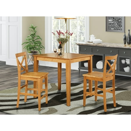 HomeStock Eclectic Exclusivity Height Dining Set-Pub Table And Stools