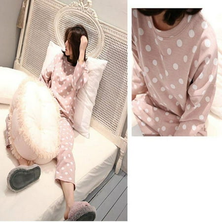 JANDEL Pink Womens Cute Autumn and Winter Long Sleeve Pullover Pajamas Pink Lovely Polka Dot Printed Cotton Sleepwear M-2XL
JANDEL Pink Womens Cute Autumn and Winter Long Sleeve Pullover Pajamas Pink Lovely Polka Dot Printed Cotton Sleepwear M-2XL