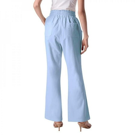 Spree Women Loose Pants Lounge Trousers Soild Casual Stretch Waist Drawstring High Waist Long Pants Home Pajamas Pants
Spree Women Loose Pants Lounge Trousers Soild Casual Stretch Waist Drawstring High Waist Long Pants Home Pajamas Pants