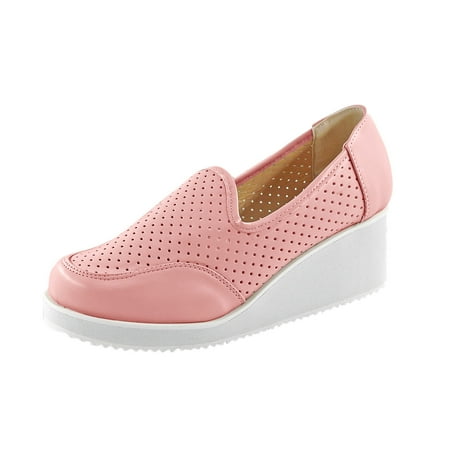 Ladies Fashion Breathable Solid Color Leather Round Toe Wedge Heel Thick Sole Casual Shoes Casual Shoes Women Wide Width Shoes Women Casual Booties
Ladies Fashion Breathable Solid Color Leather Round Toe Wedge Heel Thick Sole Casual Shoes Casual Shoes Women Wide Width Shoes Women Casual Booties