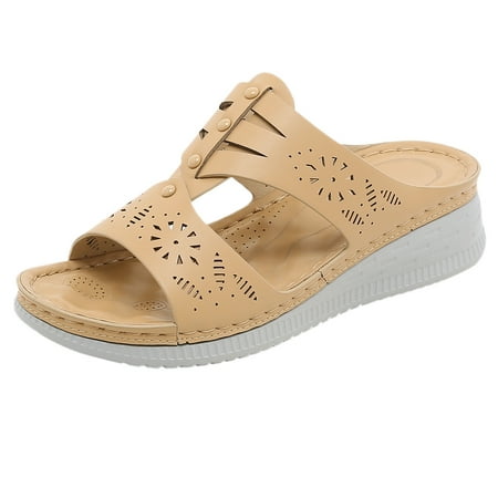 Cathalem Women Summer Solid Color Slip On Casual Open Toe Wedges Comfortable Beach Shoes Sandals Slippers Pink 37
Cathalem Women Summer Solid Color Slip On Casual Open Toe Wedges Comfortable Beach Shoes Sandals Slippers Pink 37
