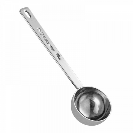 

Coffee Measuring Scoop 304 Stainless Steel Spoon Tablespoon Spoons Kitchen Scoops with Long Handle for for Home Coffee Milk Tea Sugar Powder Silver 30ml