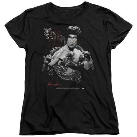 Bruce Lee - The Dragon - Women's Short Sleeve Shirt - Large