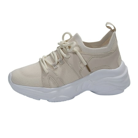 ZHAGHMIN Sneakers Womens Lace-Up Walking Shoes Non Slip Running Shoes Breathable Mesh Workout Shoes Lightweight Casual Gym Sneakers Beige Size9
ZHAGHMIN Sneakers Womens Lace-Up Walking Shoes Non Slip Running Shoes Breathable Mesh Workout Shoes Lightweight Casual Gym Sneakers Beige Size9