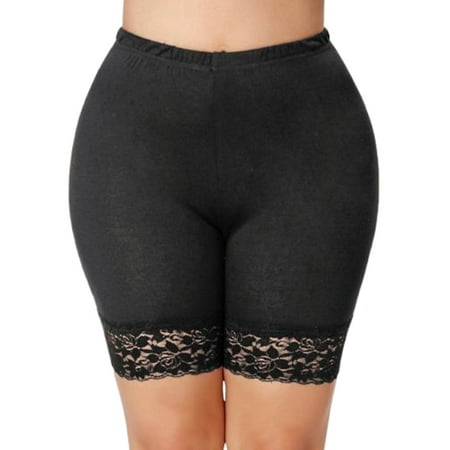 Lamuusaa Women High Waist Safety Short Plus Size Seamless Pants Solid Color Lace Trim Briefs
Lamuusaa Women High Waist Safety Short Plus Size Seamless Pants Solid Color Lace Trim Briefs