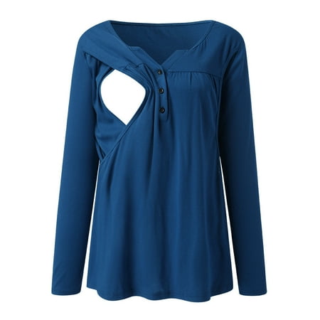 CHMORA Maternity clothes Women s Maternity Button Long Sleeve Tops For Breastfeeding Blouse maternity clothes
CHMORA Maternity clothes Women s Maternity Button Long Sleeve Tops For Breastfeeding Blouse maternity clothes
