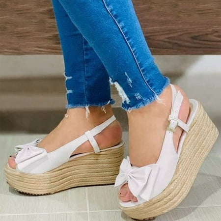 Christmas Women s Bow Buckle Strap Wedges Weave Beach Open Toe Breathable Sandals Shoes
Christmas Women s Bow Buckle Strap Wedges Weave Beach Open Toe Breathable Sandals Shoes