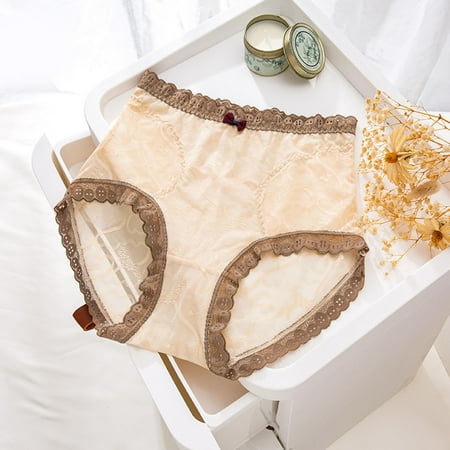 TANGNADE Underwear Women Sexy Lace High Waist Abdominal Colorblock Lace Trim Briefs
TANGNADE Underwear Women Sexy Lace High Waist Abdominal Colorblock Lace Trim Briefs