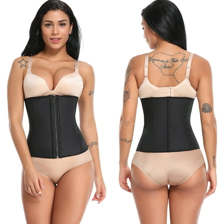 SHAPERIN Women Latex Underbust Waist Training Corsets Cincher Zip&Hook Hourglass Body Shaper
SHAPERIN Women Latex Underbust Waist Training Corsets Cincher Zip&Hook Hourglass Body Shaper