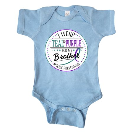 Inktastic Suicide Prevention- I Wear Teal and Purple for My Brother Gift Baby Boy or Baby Girl Bodysuit
Inktastic Suicide Prevention- I Wear Teal and Purple for My Brother Gift Baby Boy or Baby Girl Bodysuit
