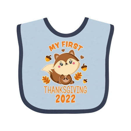 Inktastic My 1st Thanksgiving with Squirrel and Acorns 2022 Gift Baby Boy or Baby Girl Bib
Inktastic My 1st Thanksgiving with Squirrel and Acorns 2022 Gift Baby Boy or Baby Girl Bib