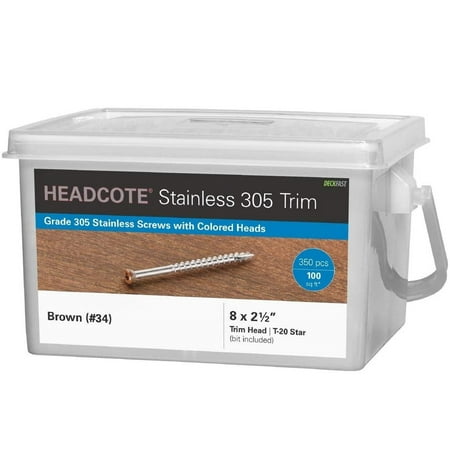 Starborn Starborn STX34T08250 Headcote Trim Head Deck Screw #8 x 2-1/2