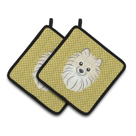 Carolines Treasures BB1135PTHD Tan Checkered Pomeranian Pair of Pot Holders 7.5HX7.5W multicolor
Carolines Treasures BB1135PTHD Tan Checkered Pomeranian Pair of Pot Holders 7.5HX7.5W multicolor