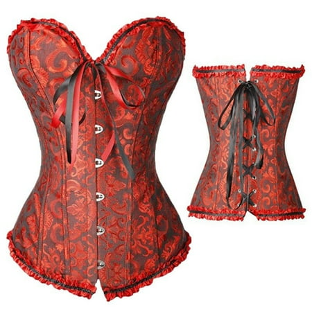 Ma&Baby Women Strapless Lace Up Floral Trim Corset Bustier Push Up Lingerie Shapewear
Ma&Baby Women Strapless Lace Up Floral Trim Corset Bustier Push Up Lingerie Shapewear