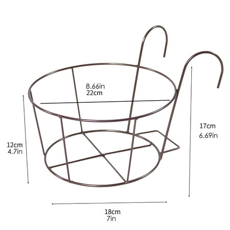 YUEHAO Gardening Tools Baskets Flower Pot Holder Iron Decoration Patio All Plants Flower Pots Brown
YUEHAO Gardening Tools Baskets Flower Pot Holder Iron Decoration Patio All Plants Flower Pots Brown