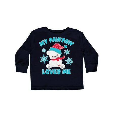 Inktastic Polar Bear My Pawpaw Loves Me in Santa Hat with Snowflakes Gift Toddler Boy or Toddler Girl Long Sleeve T-Shirt
Inktastic Polar Bear My Pawpaw Loves Me in Santa Hat with Snowflakes Gift Toddler Boy or Toddler Girl Long Sleeve T-Shirt