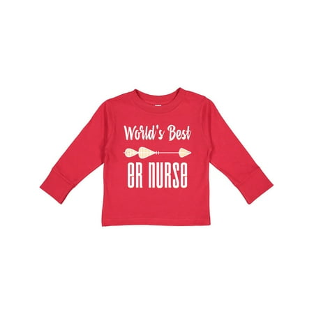 Inktastic Gift for ER Nurse Arrow World s Best (White) Gift Toddler Boy or Toddler Girl Long Sleeve T-Shirt
Inktastic Gift for ER Nurse Arrow World s Best (White) Gift Toddler Boy or Toddler Girl Long Sleeve T-Shirt