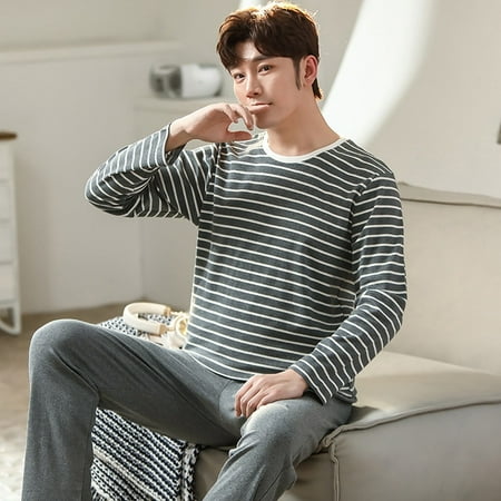 PIKADINGNIS Mens Pajamas Set Autumn Winter Leisure Elastic Waist Men Sleepwear Set Cotton Mens Long Sleeve Nightwear Loose Homewear Cloth
PIKADINGNIS Mens Pajamas Set Autumn Winter Leisure Elastic Waist Men Sleepwear Set Cotton Mens Long Sleeve Nightwear Loose Homewear Cloth