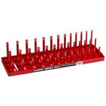 Hansen Global 38013 3/8 Red Sae 3 Row Deep Semi-deep & Regular Socket