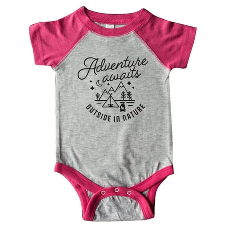 Inktastic Adventure Awaits Outside in Nature with Tent and Mountains Gift Baby Boy or Baby Girl Bodysuit
Inktastic Adventure Awaits Outside in Nature with Tent and Mountains Gift Baby Boy or Baby Girl Bodysuit
