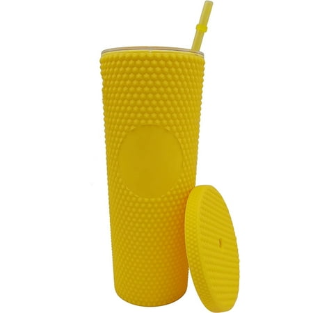 Matte Studded Cup Casewin 24oz Studded Tumbler with Lid and Straw Large Capacity Cold Water Tumbler-Yellow
Matte Studded Cup Casewin 24oz Studded Tumbler with Lid and Straw Large Capacity Cold Water Tumbler-Yellow