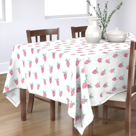 Cotton Sateen Tablecloth 70 x 144 - Large Watercolor Strawberries Fruit Pink Summer Strawberry Girl Nursery Print Custom Table Linens by Spoonflower
Cotton Sateen Tablecloth 70 x 144 - Large Watercolor Strawberries Fruit Pink Summer Strawberry Girl Nursery Print Custom Table Linens by Spoonflower