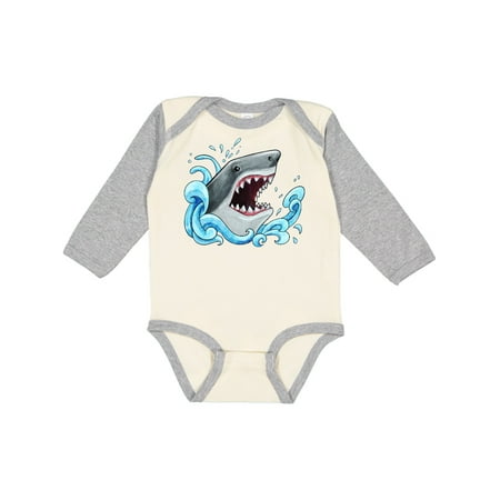 Inktastic Great White Shark in waves Gift Baby Boy or Baby Girl Long Sleeve Bodysuit
Inktastic Great White Shark in waves Gift Baby Boy or Baby Girl Long Sleeve Bodysuit