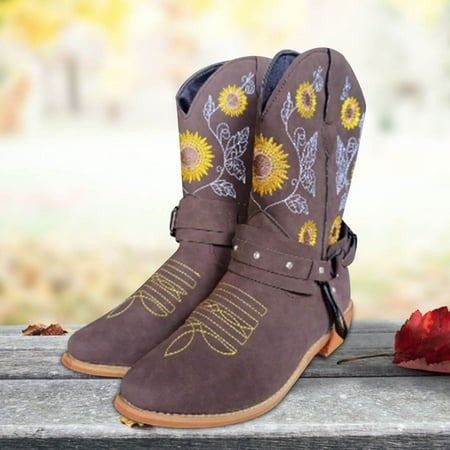 XIAOFFENN Women S Wide Calf Boots Womens Wide Calf Boots New Embroidered Women S Boots Belt Buckle High-Heeled Mid-Tube Warm Shoes And Boots Slouchy Boots
XIAOFFENN Women S Wide Calf Boots Womens Wide Calf Boots New Embroidered Women S Boots Belt Buckle High-Heeled Mid-Tube Warm Shoes And Boots Slouchy Boots