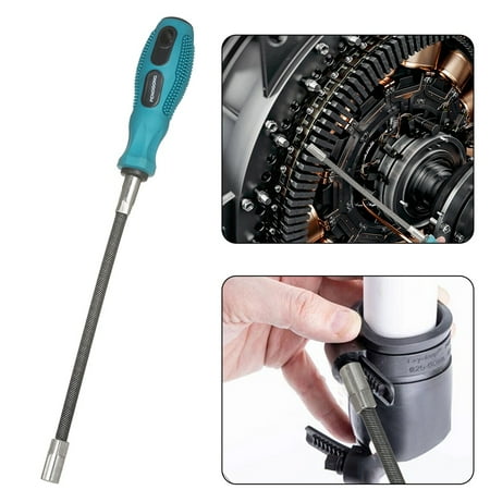 Ruibeauty Flexible Hose Clamp Driver 7Mm Metric Nut Driver Flex Socket
