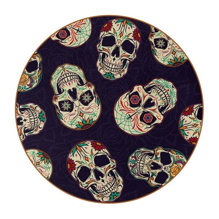 OWNTA Novelty Retro Skulls Pattern Premium Microfiber Leather Round Coasters (6PCS) - 11x11 cm/4.3x4.3 in - Durable & Stylish Cup Mat Set
OWNTA Novelty Retro Skulls Pattern Premium Microfiber Leather Round Coasters (6PCS) - 11x11 cm/4.3x4.3 in - Durable & Stylish Cup Mat Set