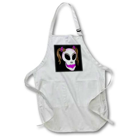 3dRose SKULL BEAUTY 3 on black - Full Length Apron 22 by 30-inch Black With Pockets
3dRose SKULL BEAUTY 3 on black - Full Length Apron 22 by 30-inch Black With Pockets