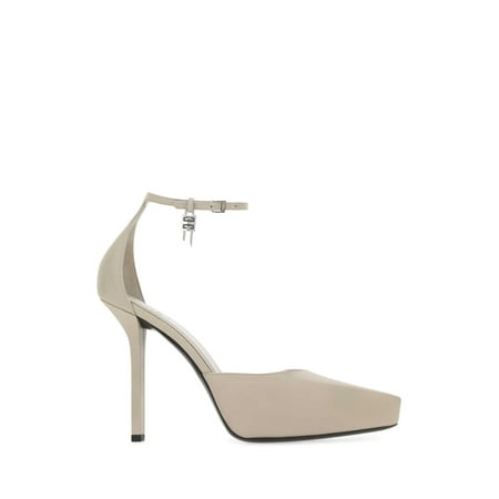 Cappuccino leather G-Lock pumps