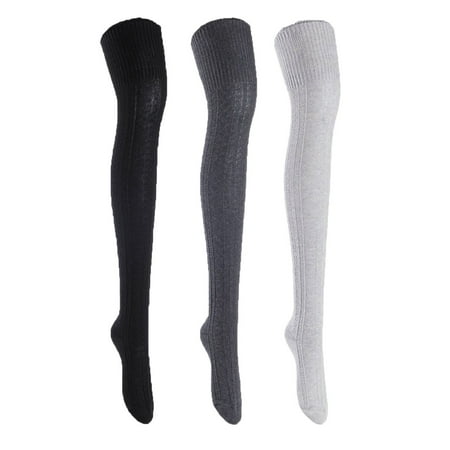 Meso Big Girl sWomen s 3 Pairs Awesome Thigh High Cotton Socks Comfortable Soft and Super Durable Size 6-9 M1025-06 Grey Dark Grey Black
Meso Big Girl sWomen s 3 Pairs Awesome Thigh High Cotton Socks Comfortable Soft and Super Durable Size 6-9 M1025-06 Grey Dark Grey Black