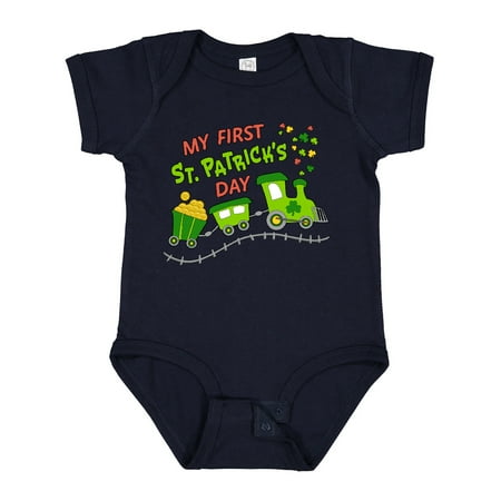 Inktastic My First St. Patrick s Day Shamrock Train Gift Baby Boy or Baby Girl Bodysuit
Inktastic My First St. Patrick s Day Shamrock Train Gift Baby Boy or Baby Girl Bodysuit