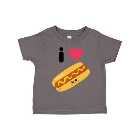 Inktastic I Love Hot Dogs Gift Toddler Boy or Toddler Girl T-Shirt