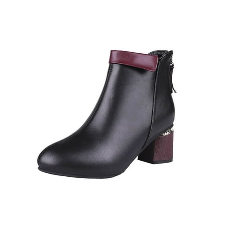 jsaierl Women s Boots High Heel Pointed Toe Boots Zip Shoes Fashion Patchwork Shoes Warm Boots Ankle Boots
jsaierl Women s Boots High Heel Pointed Toe Boots Zip Shoes Fashion Patchwork Shoes Warm Boots Ankle Boots