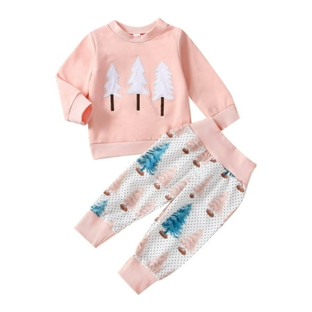 Toddler Boys Girls Christmas Long Sleeve Cartoon Xmas Tree Prints T Shirt Pullover Tops Pants Outfits For 6-12 Months
Toddler Boys Girls Christmas Long Sleeve Cartoon Xmas Tree Prints T Shirt Pullover Tops Pants Outfits For 6-12 Months