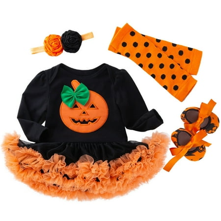 Toddler Baby Girls Pumpkin Romper Dress Hairband Shoes Stocking Set Clothes Outwear For 3-6 Months
Toddler Baby Girls Pumpkin Romper Dress Hairband Shoes Stocking Set Clothes Outwear For 3-6 Months