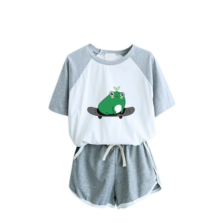 wendunide women s pants Women s Summer Fashion Animals Print Short Sleeve Pocket Shorts Home Sports Set Grey M
wendunide women s pants Women s Summer Fashion Animals Print Short Sleeve Pocket Shorts Home Sports Set Grey M