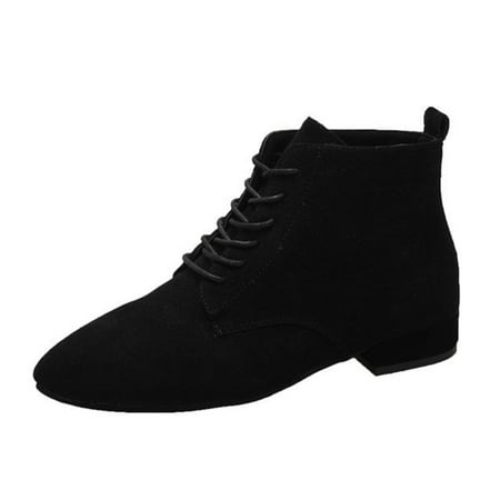Jungdeepe Women s Autumn And Winter British Style Small Short Boots Solid Colour Suede Pointed Toe Lace Up Thick With
Jungdeepe Women s Autumn And Winter British Style Small Short Boots Solid Colour Suede Pointed Toe Lace Up Thick With