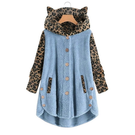 HSMQHJWE Womens Winter Coats With Hood Senior Jacket Women Casual Leopard Print Patchwork Button Down Pocket Long Sleeve Hooded With Ear Coat Loose Cute Teen Girls Jacket Fleece Scrub Jackets Women
HSMQHJWE Womens Winter Coats With Hood Senior Jacket Women Casual Leopard Print Patchwork Button Down Pocket Long Sleeve Hooded With Ear Coat Loose Cute Teen Girls Jacket Fleece Scrub Jackets Women