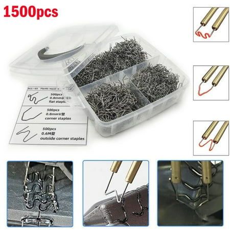 1500Pcs Plastic Repair Machine Welding Hot Stapler Bumper Fender Welder Staples