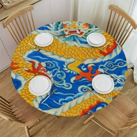Qlo0ole Dragon Gold Asian Style Black Round Fitted Tablecloth Washable Elastic Edged Table Cloth for Tabletop Dining Room Indoor Outdoor Dining Decor 31-35
Qlo0ole Dragon Gold Asian Style Black Round Fitted Tablecloth Washable Elastic Edged Table Cloth for Tabletop Dining Room Indoor Outdoor Dining Decor 31-35