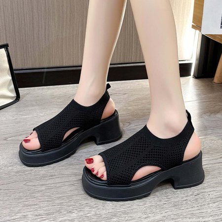 Tdoqot Womens Platform Sandals- Strappy High heels Casual Summer Comfy Womens Sandals Black Size 4.5
Tdoqot Womens Platform Sandals- Strappy High heels Casual Summer Comfy Womens Sandals Black Size 4.5